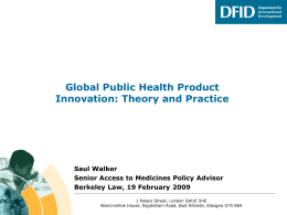 Bilateral Engagement and Global Public Health