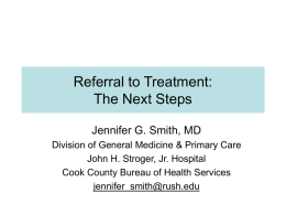 Referral to Treatment