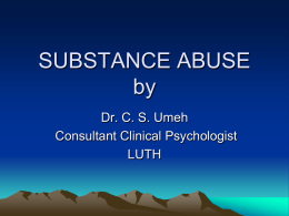 SUBSTANCE ABUSE by
