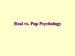 Real vs. Pop