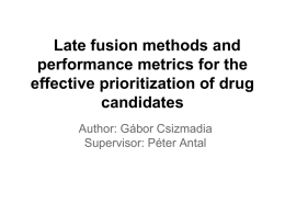 Drug prioritization using rank/score fusion methods