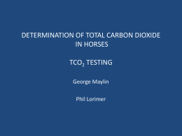 determination of total carbon dioxide in horses tco2 testing