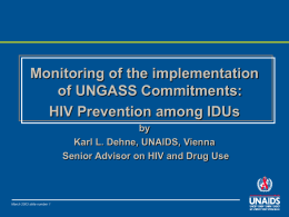 HIV prevention among IDUs