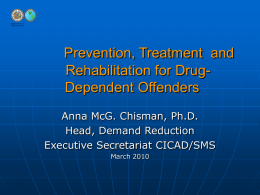 Treatment and Rehabilitation for Drug
