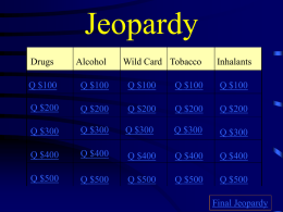 Jeopardy Peers with Impact Finished