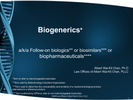 Biogenerics - Markpatent.org