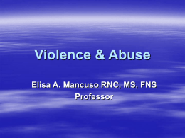Violence & Abuse