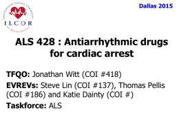 ALS428 Antiarrhythmics During Cardiac Arrest