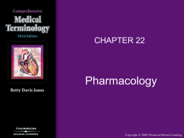 pharmacology - Brands Delmar