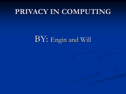 PRIVACY_IN_COMPUTINGbyWill