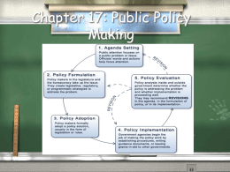 Chapter 15: Public Policy