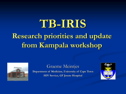 TB-IRIS - Stop TB Partnership