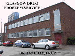 glasgow drug problem service dr. jane jay, frcp gdps