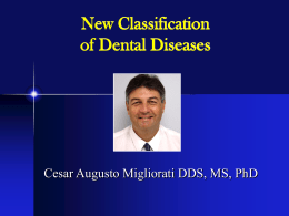 Classification of oral disease of HIV