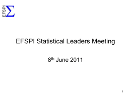 Statistical Leaders EFSPI Presentation June 2011 FA