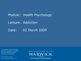 Lecture Slides - University of Warwick
