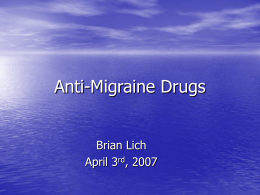 Anti-Migraine Drugs