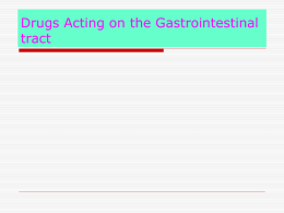 Drugs acting on digestive system