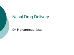 08_Nasal Drug Delivery