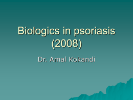 Biologics in psoriasis