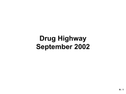 Drug Highway - Open Scenario Repository