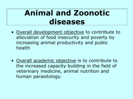 Animal and Zoonotic diseases - IUC