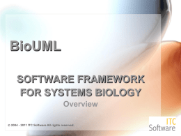 BioUML - SOFTWARE FRAMEWORK FOR SYSTEMS