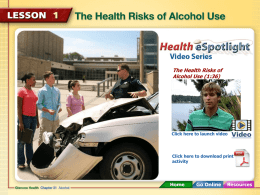 Short-Term Effects of Alcohol