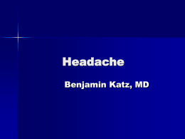 Headache Classification