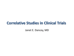 What Is A Correlative Study? - Canadian Cancer Trials Group