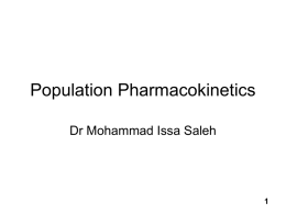 10_Population Pharmacokinetics