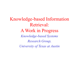Knowledge-based Information Retrieval