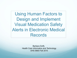 Using Human Factors to Design and Implement