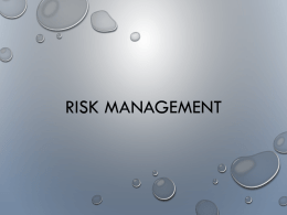 Unit 2 Risk Management