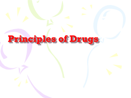 Principles of Drugs