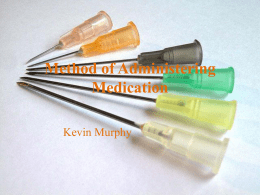 Method of Administering Drugs