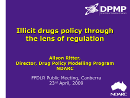 Self-regulation - Families and Friends for Drug Law Reform