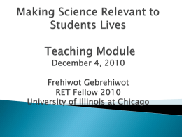 teaching module Gebrehiwot - LPPD