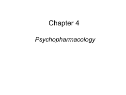 Psychopharmacology - University of South Alabama