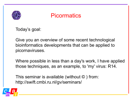 Picornainformatics