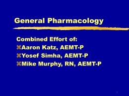 Emergency Pharmacology