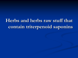 08. MP and MPM that contain triterpenoid saponins