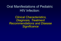 Oral Mucosal Persistent and Short Term Ulcers in HIV Infection: A