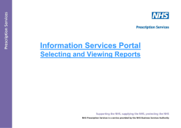 selecting and viewing reports