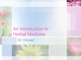 An Introduction to Herbal Medicine