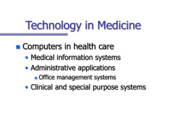 Technology in Medicine