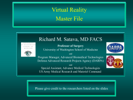 Virtual Reality - University of Washington