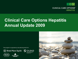 Clinical Care Options Hepatitis Annual Update 2009