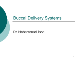 10_Buccal Delivery Systems