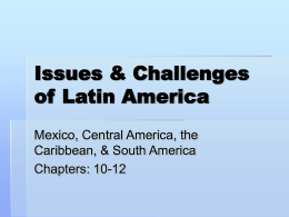 Issues & Challenges of Latin America
